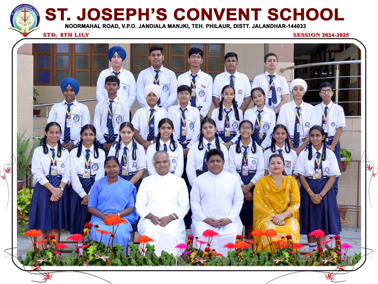 Class VIII - Lily Group Photo 2024-2025